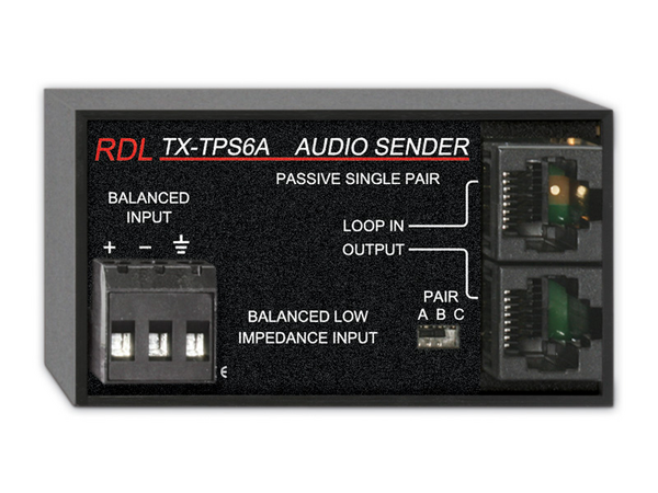 PASSIVE SINGLE-PAIR SENDER - TWISTED PAIR FORMAT-A - BALANCED LINE INPUT
