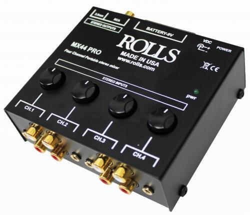 4 CHANNEL STEREO RCA & 1/8" MIXER