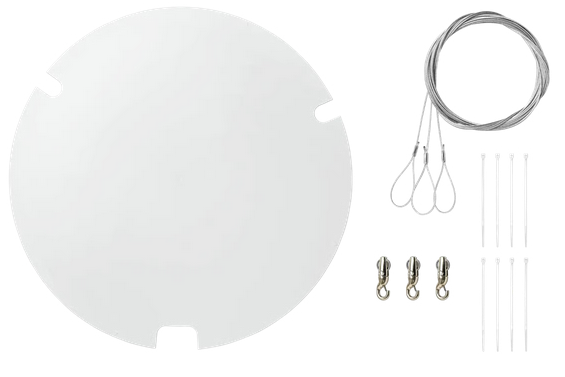 GRIPPLE SUSPENSION MOUNT KIT, ROUND, WHITE COVER FOR MXA