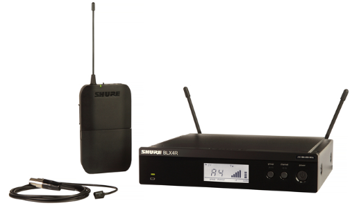 BLX WIRELESS LAPEL SYSTEM WITH BLX4R RECEIVER, BLX1 BODYPACK, & WL93 SUBMINIATURE LAPEL MIC