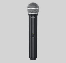 BLX WIRELESS VOCAL HANDHELD SYSTEM WITH BLX4 RECEIVER, & BLX2/PG58 HANDHELD PG 58 MICROPHONE