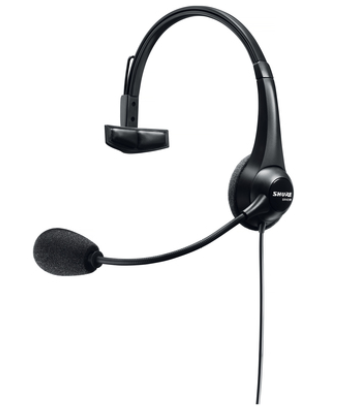 LIGHTWEIGHT SINGLE-SIDED BROADCAST HEADSET WITH NEUTRIK 5-PIN XLR CABLE