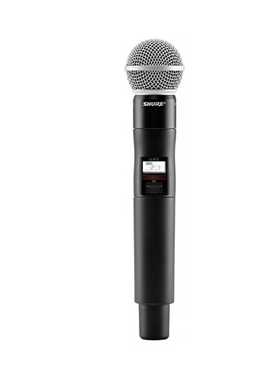 QLX-D DIGITAL HANDHELD WIRELESS TRANSMITTER WITH SM 58 MIC / HANDHELD MIC COMPONENT ONLY