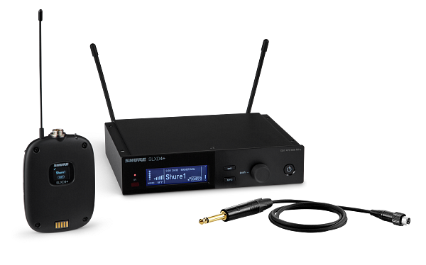 SLX-D+ WIRELESS SYSTEM WITH SLXD1+ BODYPACK TRANSMITTER AND WA305 INSTRUMENT CABLE