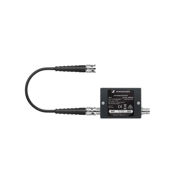 INLINE ANTENNA BOOSTER, +10 DB GAIN, BNC CONNECTORS, FREQUENCY RANGE: GW (558 - 626 MHZ)