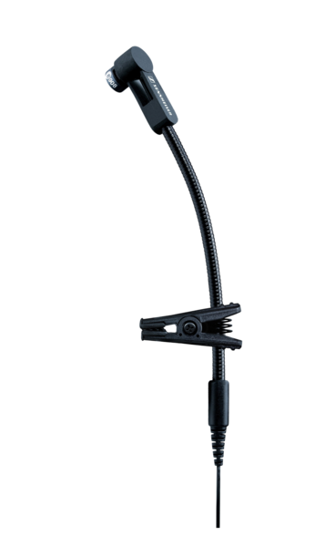 PROFESSIONAL CARDIOID CONDENSER MICROPHONE WITH FLEXIBLE GOOSENECK FOR WIND INSTRUMENTS WITH