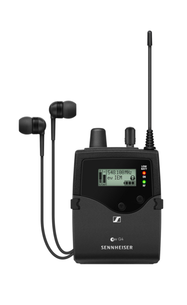 STEREO BODYPACK RECEIVER. INCLUDES (1) PAIR OF IE4 EARBUDS, FREQUENCY RANGE:A (516 - 558 MHZ)