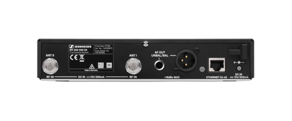 RACKMOUNT TRUE DIVERSITY RECEIVER. GA3 RACKMOUNT INCLUDED, FREQUENCY RANGE: GW1 (558 - 608 MHZ)