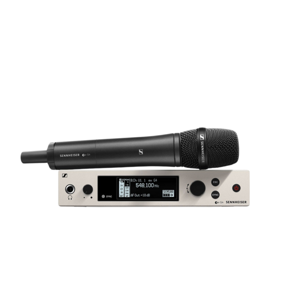 WIRELESS VOCAL SET. INCLUDES (1) SKM 500 G4 HANDHELD MIC, (1) E 945 CAPSULE (SUPERCARDIOID, DYNAMIC)