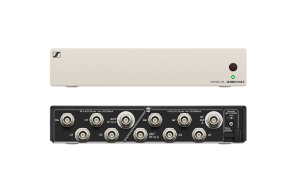 EWD ACTIVE ANTENNA SPLITTER (DUAL 1;4) WITH DC POWER DISTRIBUTION FOR EW-D DIGITAL RECEIVERS.