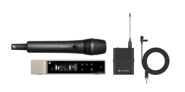 DIGITAL WIRELESS LAPEL/HANDHELD COMBO SYSTEM, SINGLE CH RECEIVER W/ 835-S HH, BODYPACK & ME 2 LAPEL