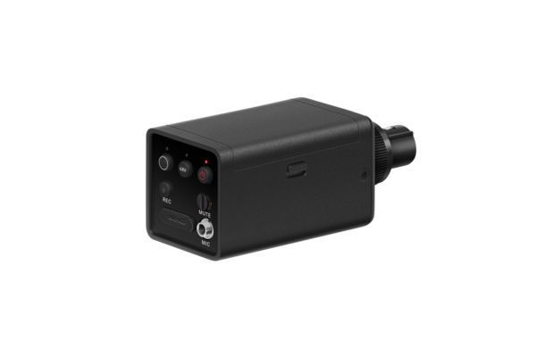 DIGITAL PLUG-ON TRANSMITTER,+48V PHANTOM POWER,3.5 MM INPUT,INTERNAL MICROSD RECORDING,552-608 MHZ