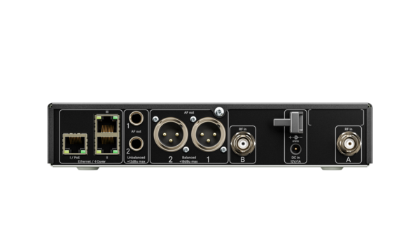 2 CHANNEL HALF-RACK (9,5“) DANTE RECEIVER. INCLUDES (1) EW-DX EM 2 DANTE, (2) 1/4 WAVE ANTENNA