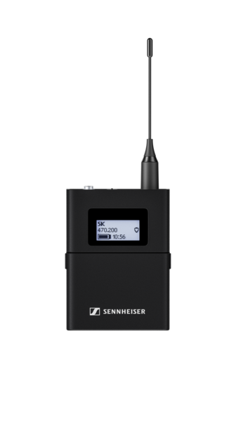 DIGITAL WIRELESS BODYPACK TRANSMITTER WITH 3.5 MM JACK AND (2) AA BATTERIES, FREQ 520-607.8 MHZ