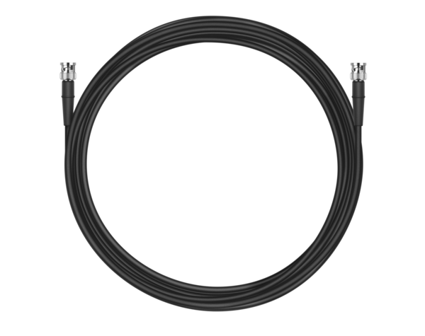 LOW DAMPING COAXIAL CABLE WITH BNC CONNECTOR, 50 OHM, 10M