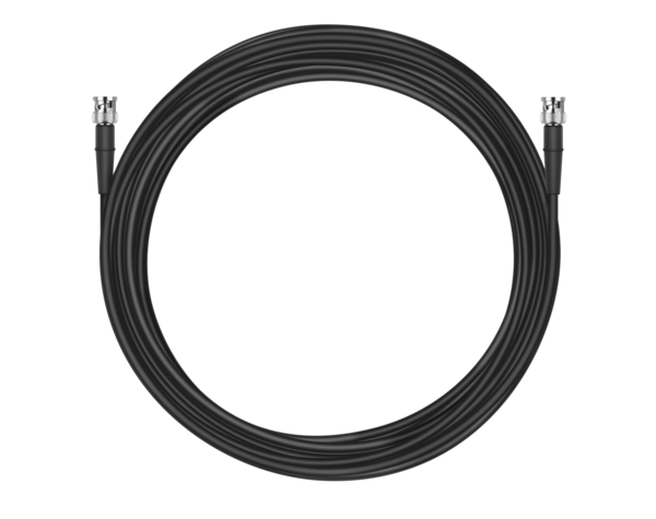 LOW DAMPING COAXIAL CABLE WITH BNC CONNECTOR, 50 OHM, 20M