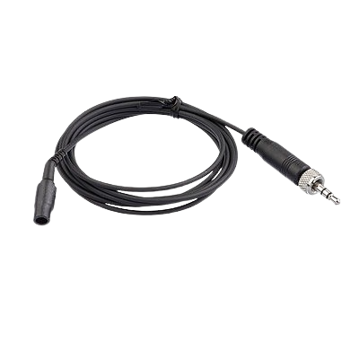 LIGHTWEIGHT HEADWORN MIC ASSEMBLY WITH CARDIOID MKE PLATINUM VARIANT (BLACK).