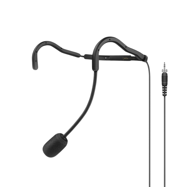 SWEAT-RESISTANT FITNESS HEADSET (SUPERCARDIOID) WITH ADJUSTABLE NECKBAND ANND FLEXIBLE MICROPHONE
