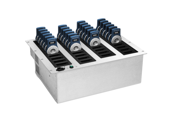 RACK-MOUNTABLE CHARGER FOR (40) HDE2020-D-II OR EK2020-D-II RECEIVERS. INCLUDES CC2021