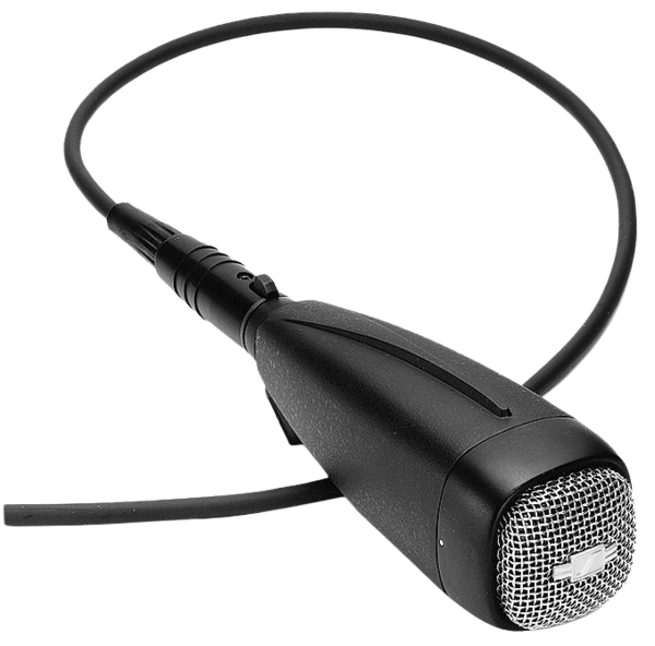 ENG MICROPHONE, DYNAMIC, OMNIDIRECTIONAL, 3 PIN XLR-M, 3/8” TRIPOD THREAD, BLACK