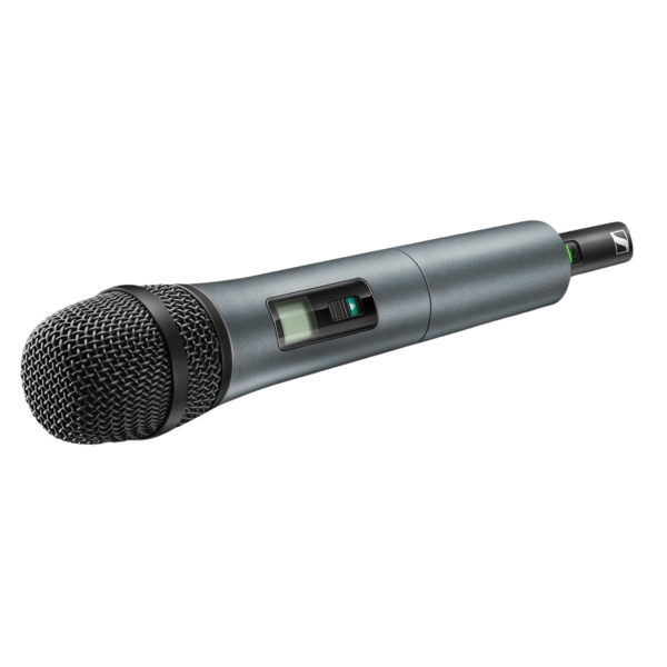 HANDHELD TRANSMITTER EQUIPPED WITH E865 SUPERCARDIOID PRE-POLARIZED CONDENSER