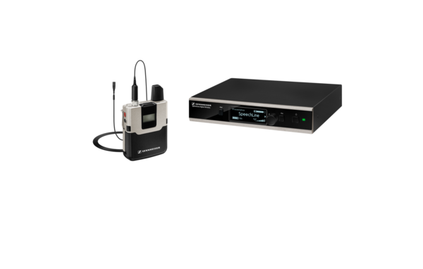 DIGITAL WIRELESS LAPEL SET:MKE 1 LAPEL, SL RACK RECEIVER DW, SL BODYPACK TRANSMITTER DW