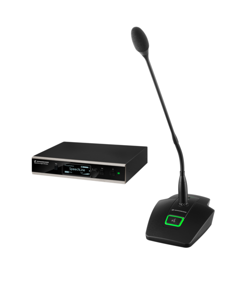 INCLUDES 133-S DW SL TABLESTAND TRANSCEIVER, MEG 14-40 B CARDIOID GOOSENECK MIC,