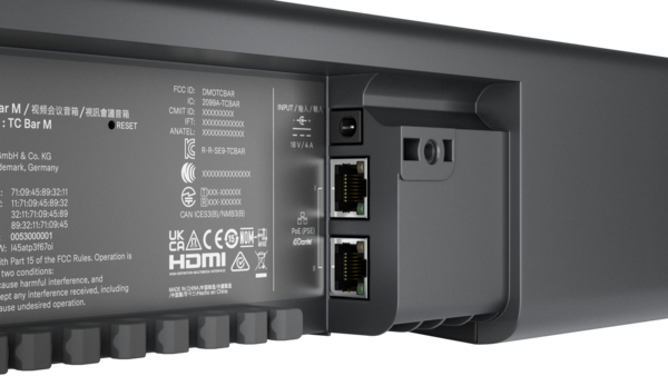 TEAMCONNECT BAR M ALL-IN-ONE AUDIO AND VIDEO CONFERENCING DEVICE FOR MID-SIZED MEETING ROOMS AND COL