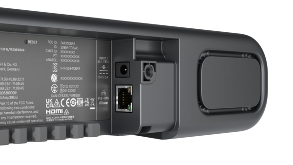 TEAMCONNECT BAR S ALL-IN-ONE AUDIO AND VIDEO CONFERENCING DEVICE FOR SMALL MEETING ROOMS