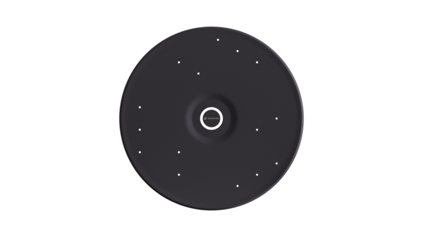 TEAMCONNECT CEILING MEDIUM SFP-B MIC SPARE FRONT, BLACK