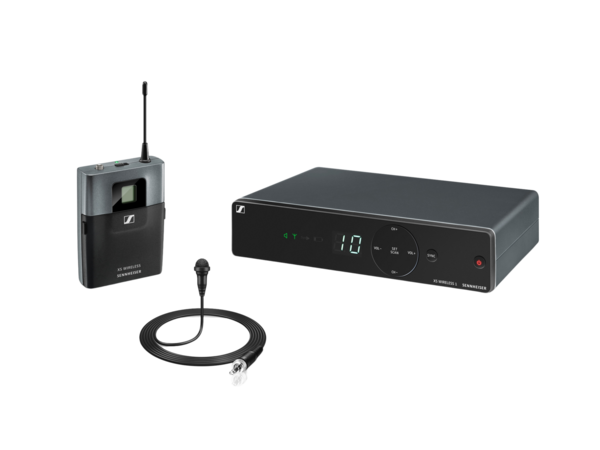 WIRELESS LAPEL SYSTEM WITH 1X EM XSW 1, SK XSW, ME 2-2, NT 12-5 CW / NON-RACK MOUNT RECEIVER