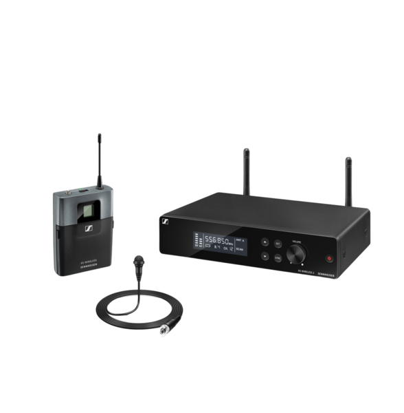 SINGLE CHANNEL WIRELESS LAPEL SYSTEM WITH ME2 LAPEL & BODYPACK, RACKMOUNT RECEIVER