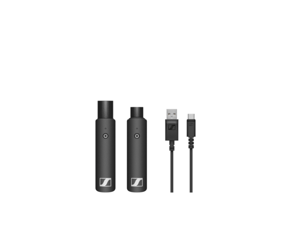 XLR BASE SET WITH (1) XSW-D XLR FEMALE TX, (1) XSW-D XLR MALE RX AND (1) USB CHARGING CABLE