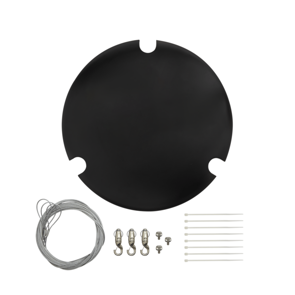 GRIPPLE MOUNT KIT, MXA901 ROUND, BLACK