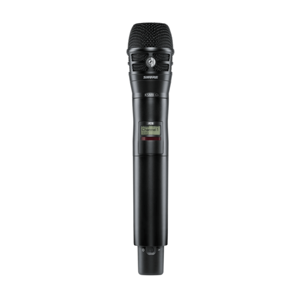 HANDHELD TRANSMITTER WITH KSM8 MIC HEAD (BLACK)