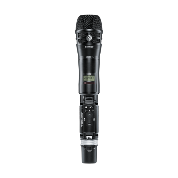 HANDHELD TRANSMITTER WITH KSM8 MIC HEAD (BLACK)