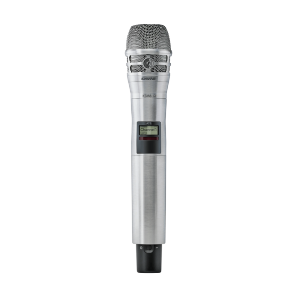 HANDHELD TRANSMITTER WITH KSM8 MIC HEAD (NICKEL)