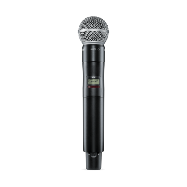 HANDHELD TRANSMITTER WITH SM58 MIC HEAD FREQ 470-608