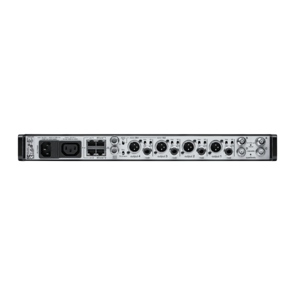 FOUR--CHANNEL RECEIVER. INCLUDES LOCKING POWER AND JUMPER CABLES, RACKMOUNT KIT, AND USER GUIDE.