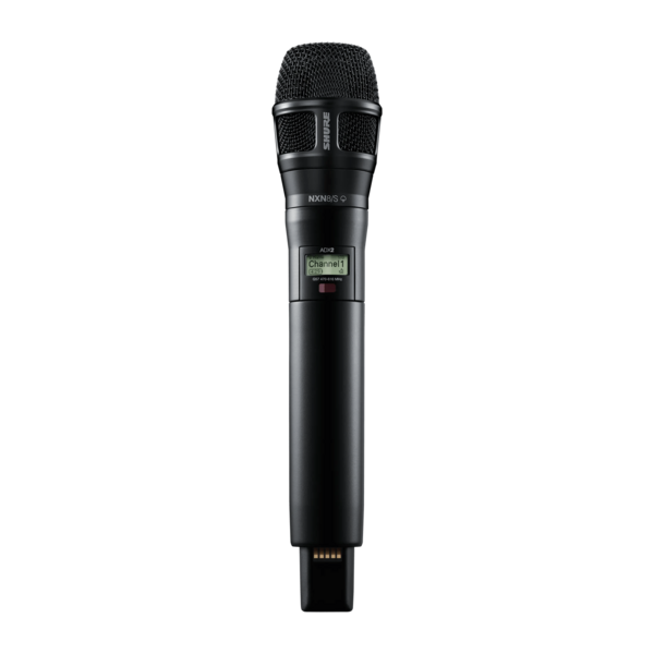 HANDHELD WIRELESS MICROPHONE TRANSMITTER,METAL,SUPERCARDIOID DYNAMIC CAPSULE,BLACK