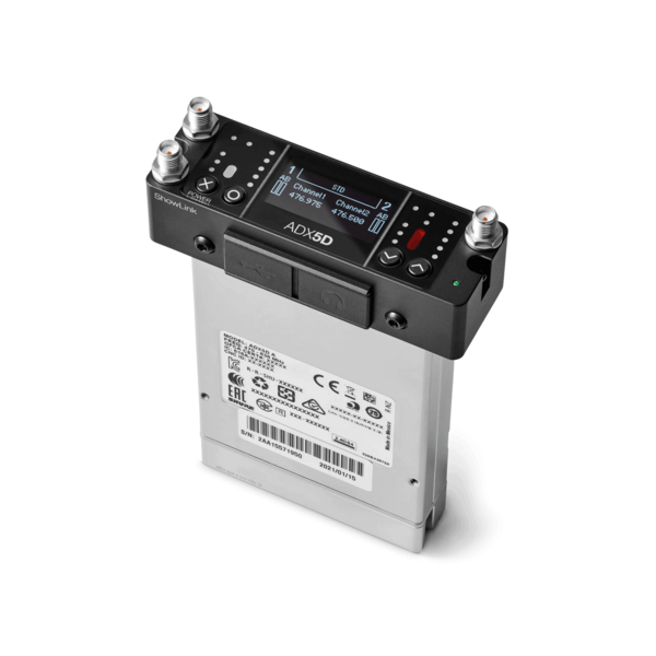 DUAL CHANNEL PORTABLE RECEIVER, SLOT-MOUNT,   470-636MHZ