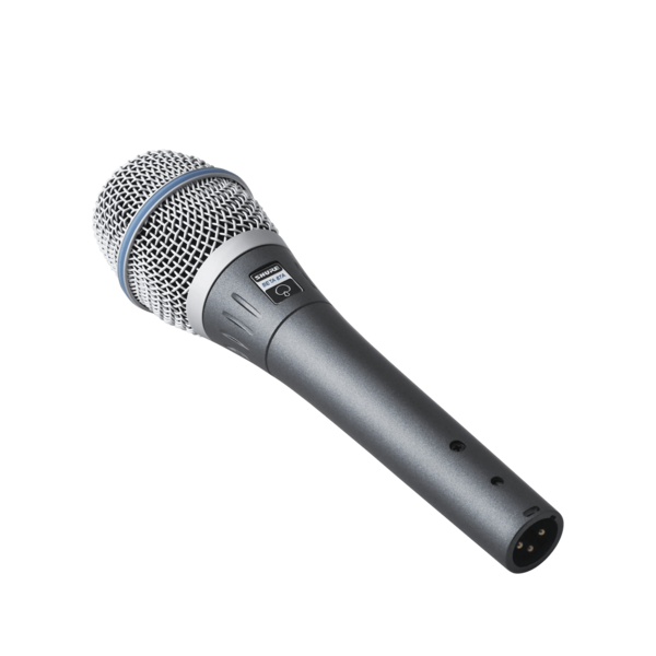 SUPERCARDIOID CONDENSER HANDHELD VOCAL MICROPHONE / INCLUDES A25D MIC CLIP & CARRYING BAG