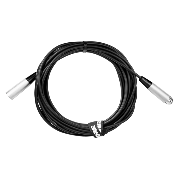 25FT SHURE HI-FLEX XLR MICROPHONE CABLE, CHROME XLR CONNECTORS