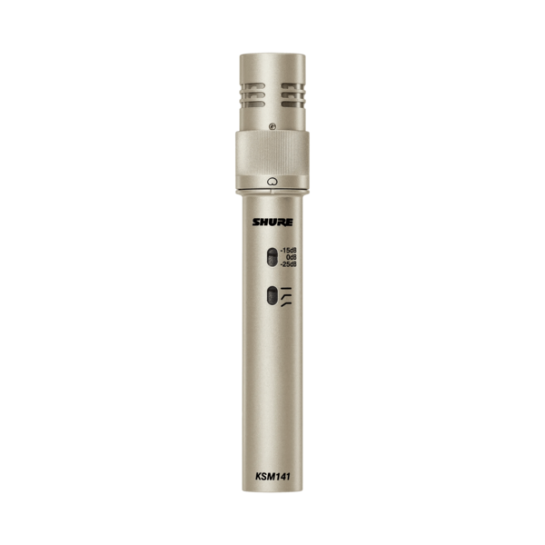 DUAL-PATTERN (CARDIOID/OMNIDIRECTIONAL) STUDIO CONDENSER MICROPHONE (CHAMPAGNE),