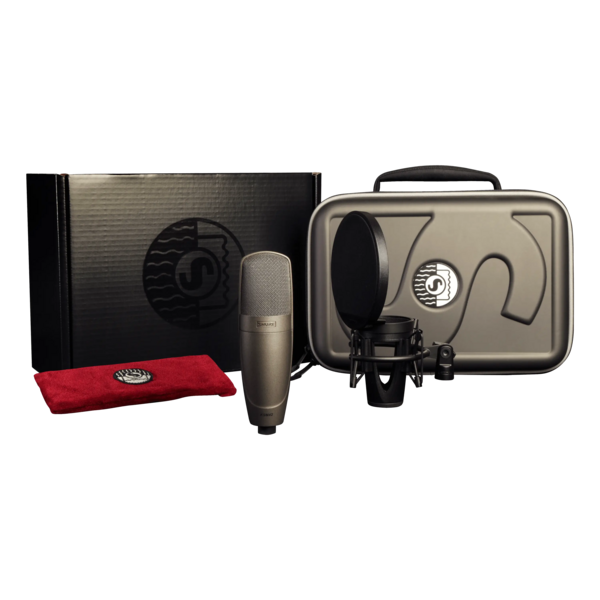 LARGE DUAL-DIAPHRAGM, SIDE-ADDRESS CONDENSER VOCAL MICROPHONE (SABLE GRAY)