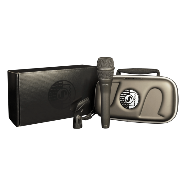 DUAL PATTERN (CARDIOD/SUPERCARDIOD) CONDENSER HANDHELD VOCAL MICROPHONE (CHARCOAL)