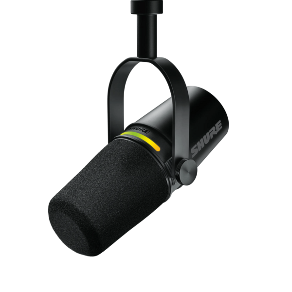DUAL-OUTPUT USB-C AND XLR CARDIOID DYNAMIC MICROPHONE FOR PODCASTING & CREATORS, BLACK