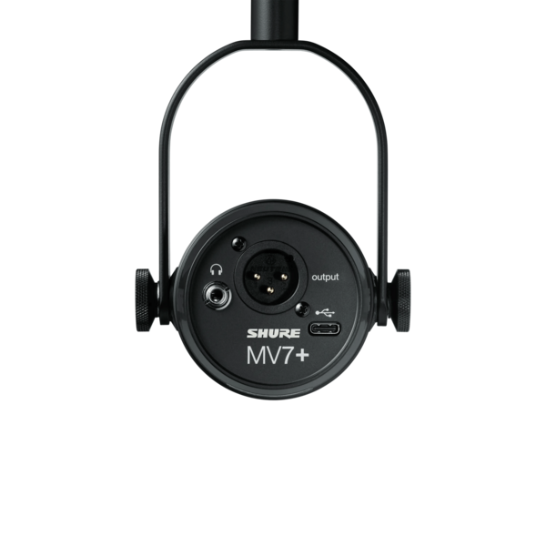 DUAL-OUTPUT USB-C AND XLR CARDIOID DYNAMIC MICROPHONE FOR PODCASTING & CREATORS, BLACK