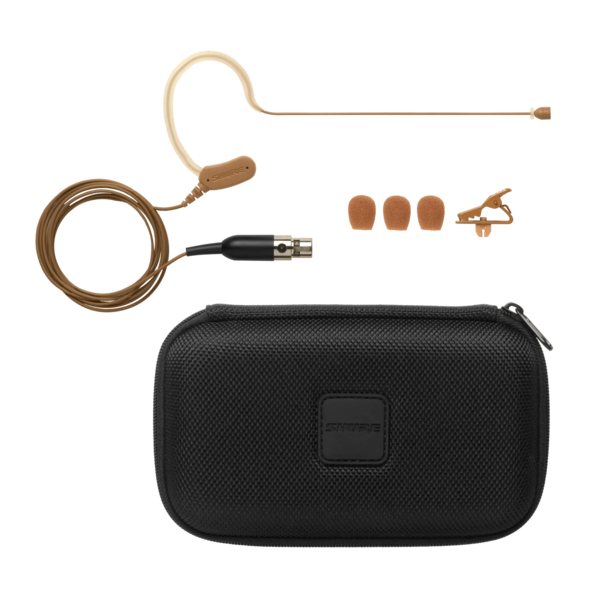 OMNIDIRECTIONAL EARSET HEADWORN MICROPHONE, COCOA / BROWN SKIN TONE COLOR