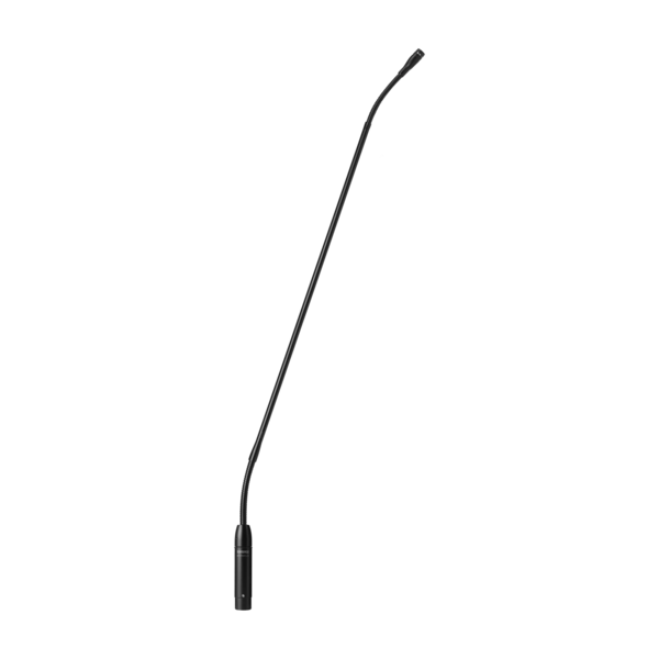24 INCH GOOSENECK MIC, CONDENSER MICROPHONE, CARDIOID,  BOTTOM CABLE EXIT, PREAMP INCLUDED, BLACK